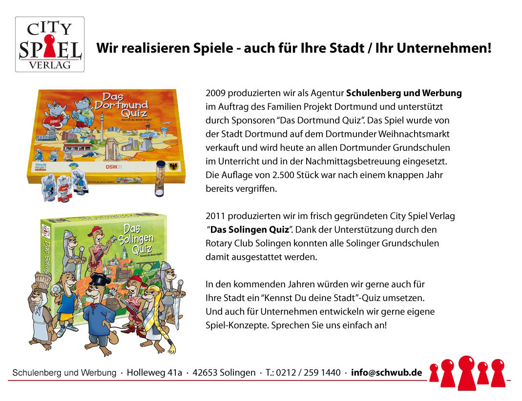 City Spiel Verlag - Wir realisieren Spiele